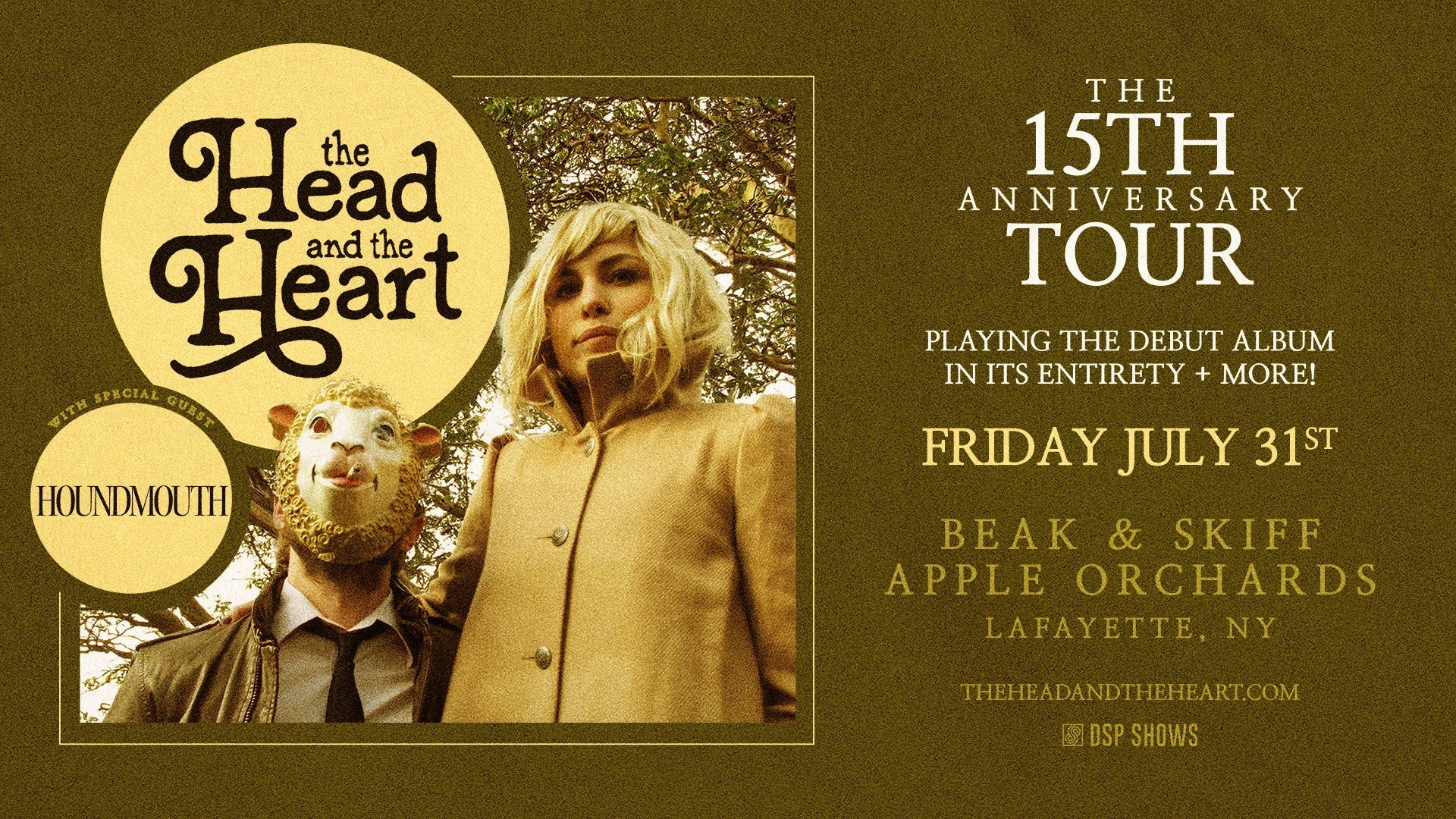 the head and the heart: 15th anniversary tour