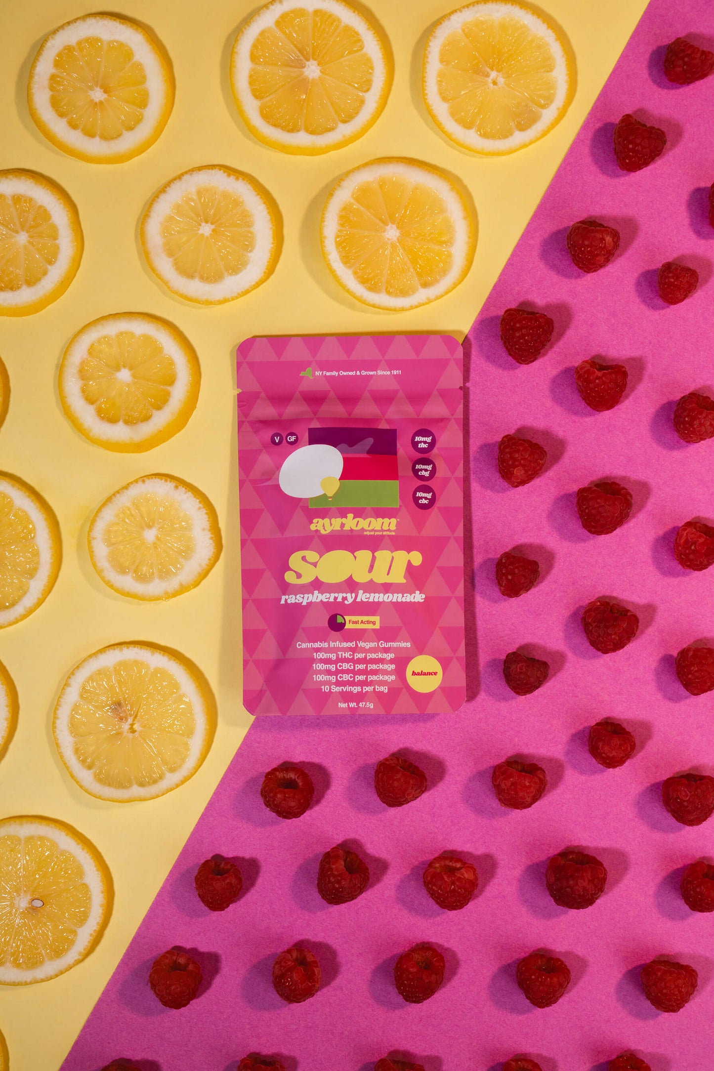 sour raspberry lemonade